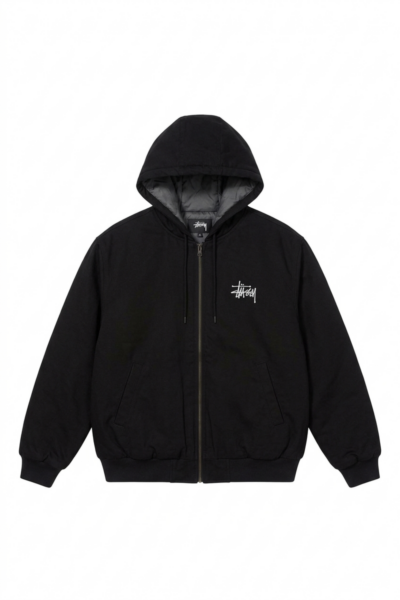 Stussy Black Zip Hoodie